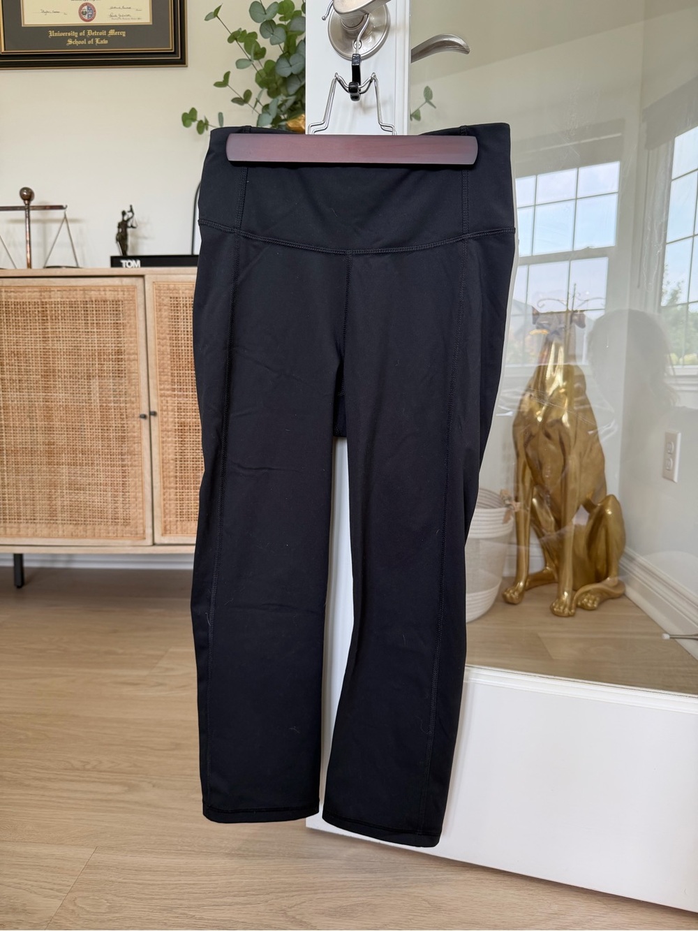 all in motion Black Capris - small